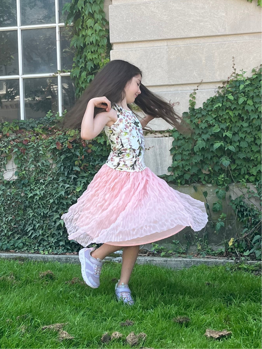 Knot Shoulder Floral Tank