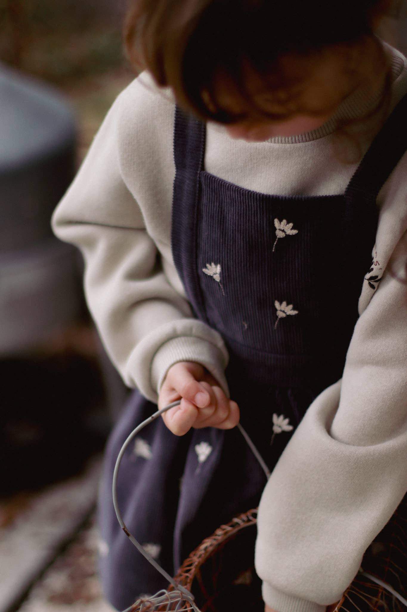 Embroidered Cord Dress