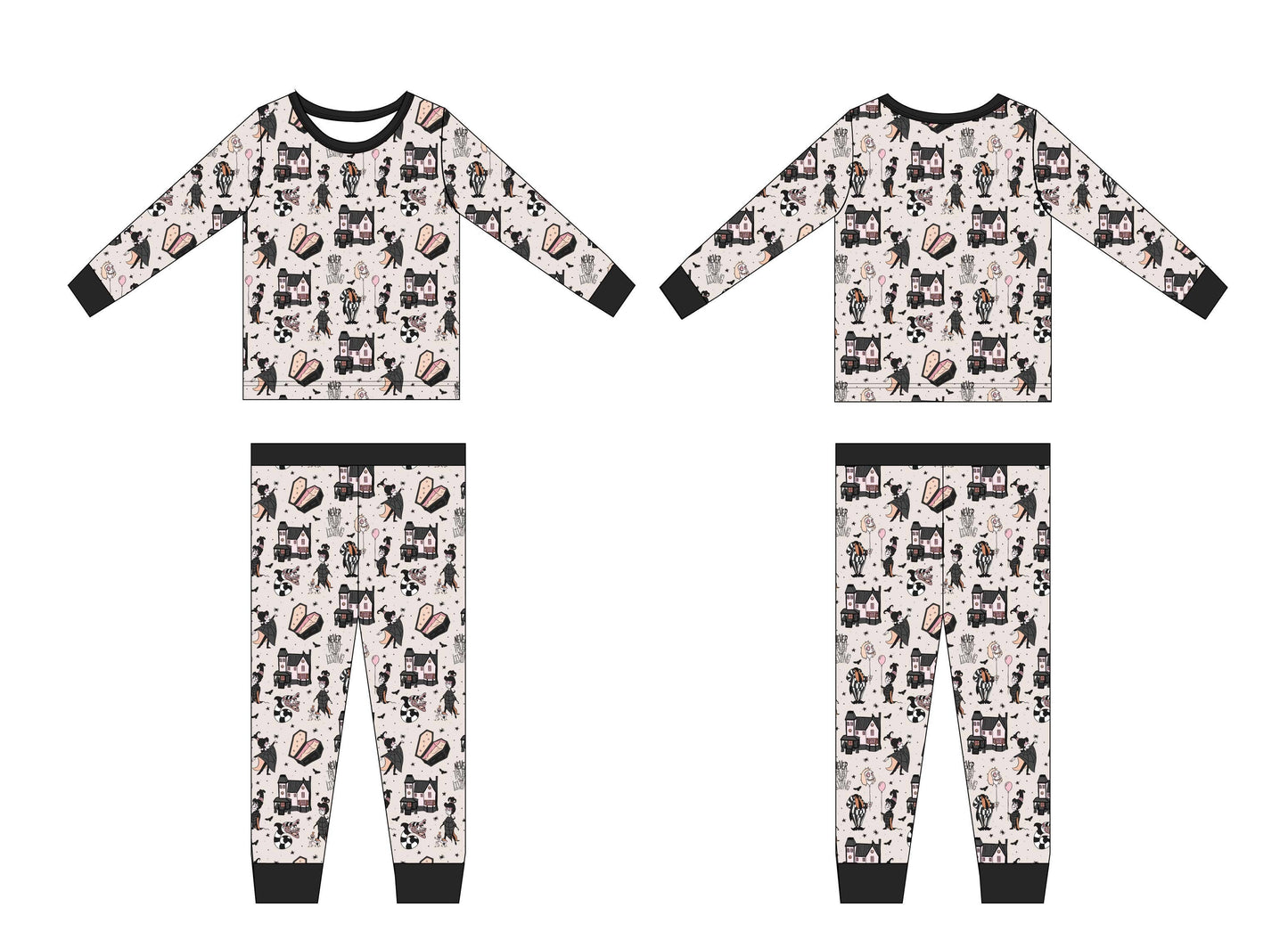 Never Trust the Living Beetlejuice PJ Set