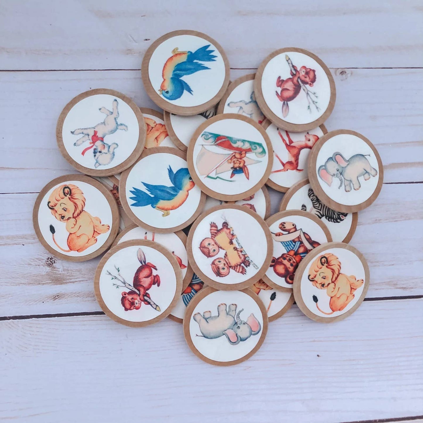 Retro Vintage Animal Memory Game