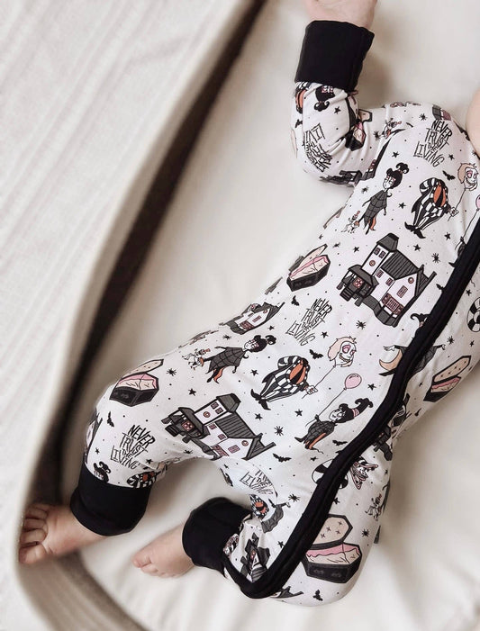 Never Trust the Living Beetlejuice Zip PJ