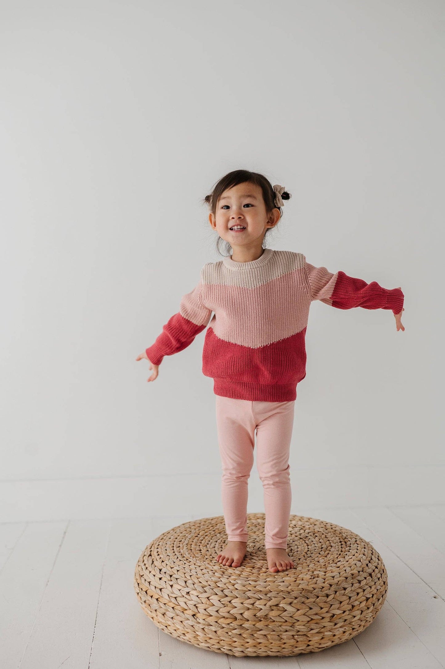 Tri-Color Cotton Sweater