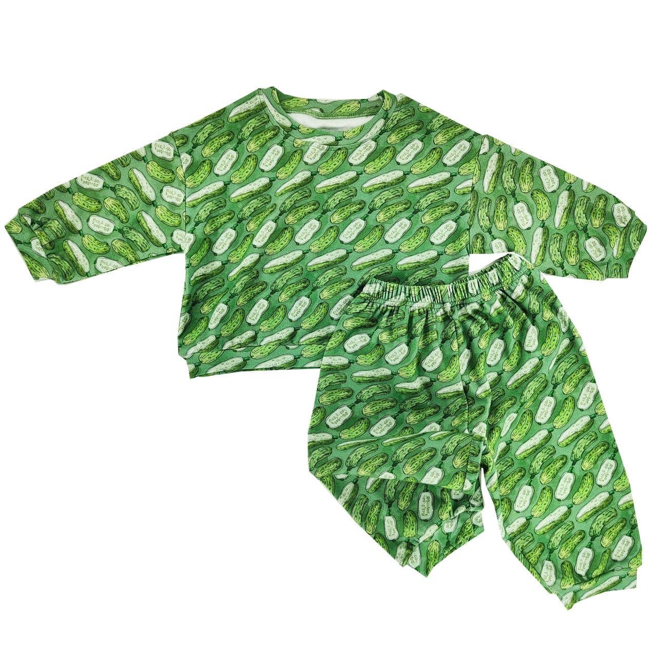 Kids Pickle sweatsuit worn lifestyle view