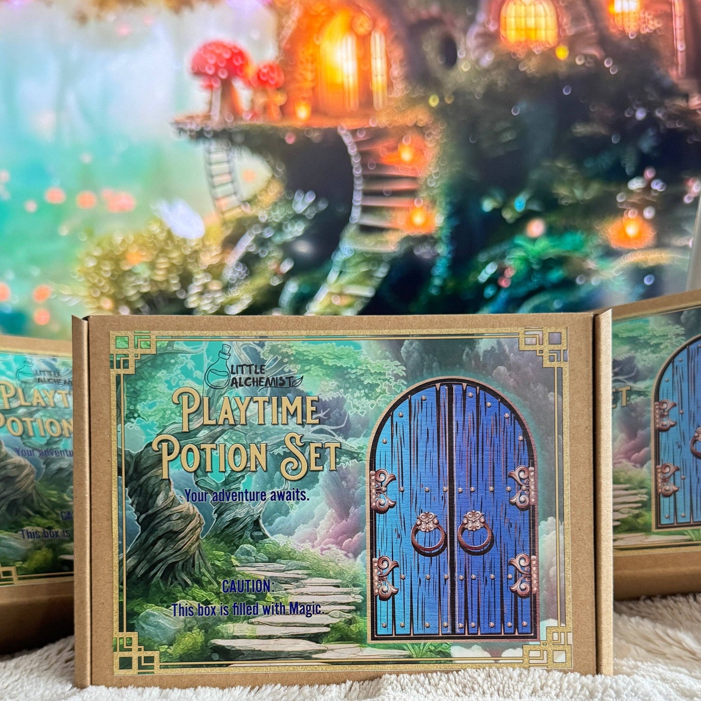 Little alchemists potion set for kids creative play sensory activity front view