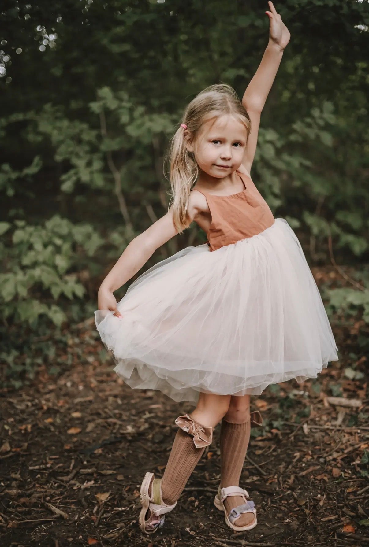 Organic Linen Tutu Baby & Toddler Dress pink / 18-24 months Organic Linen Tutu Baby & Toddler Dress pink / 18-24 months