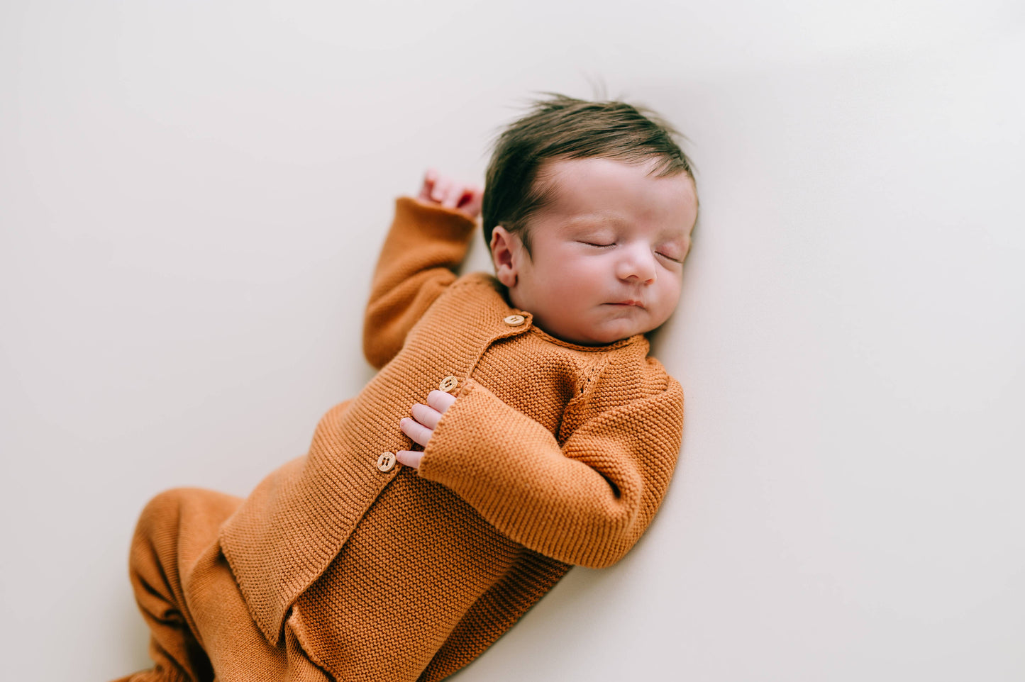 Organic Knit Newborn Set - Rust