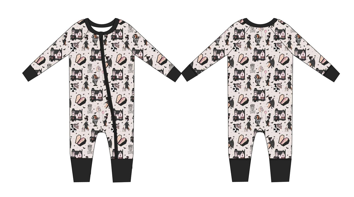 Never Trust the Living Beetlejuice Zip PJ