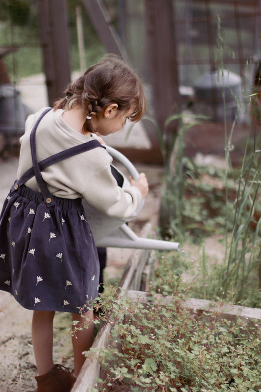 Embroidered Cord Dress