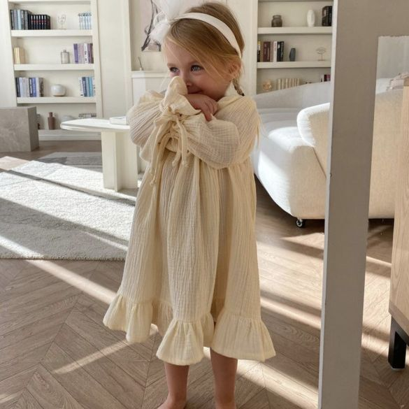 Flowing Organic Muslin Dress