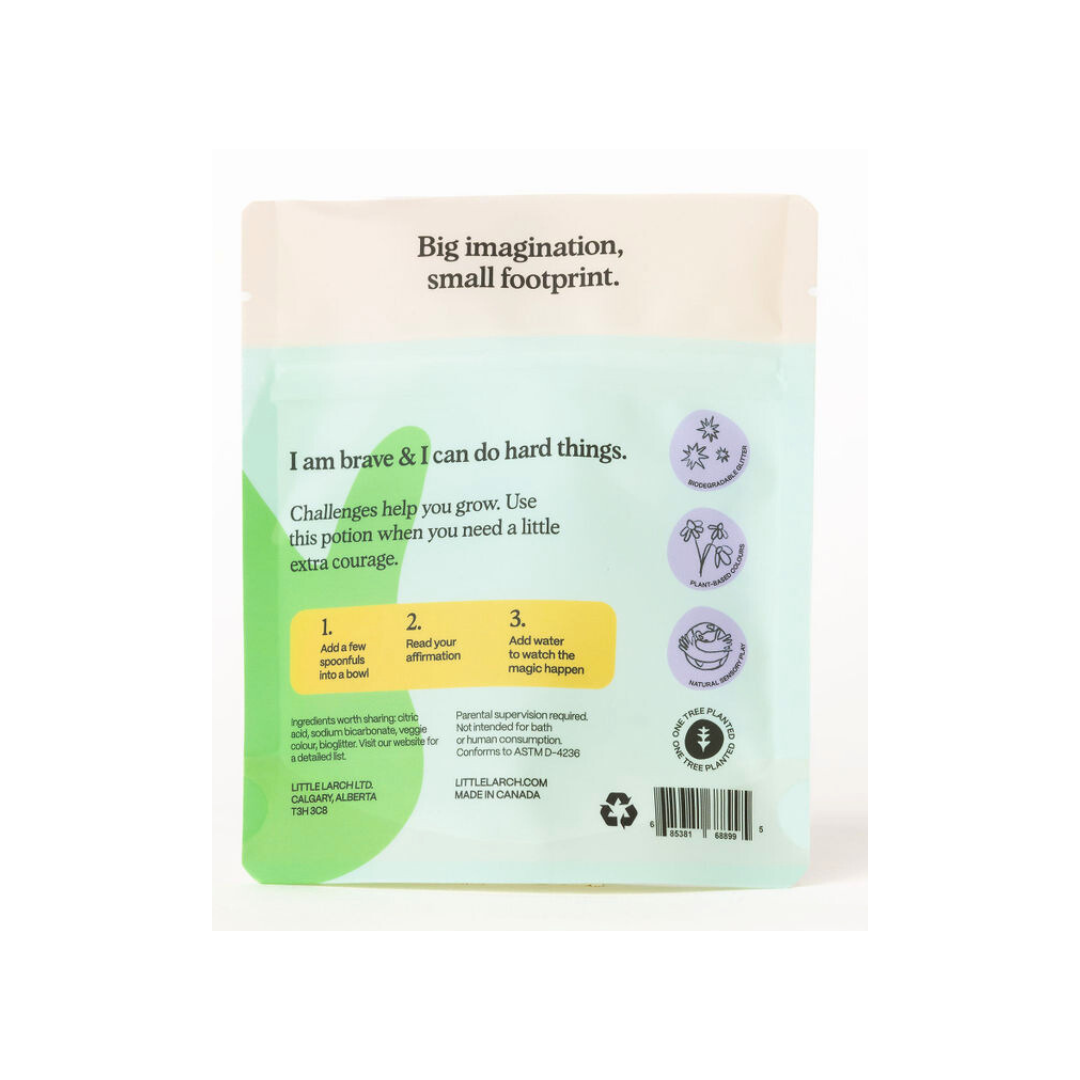 Kids Bravery Spell potion set flat lay product view