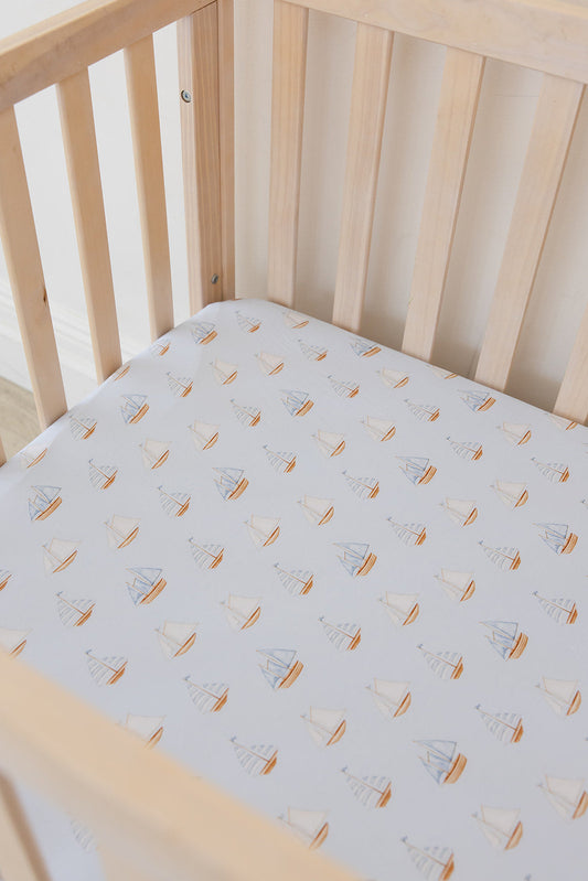 Sailboats Crib Sheet