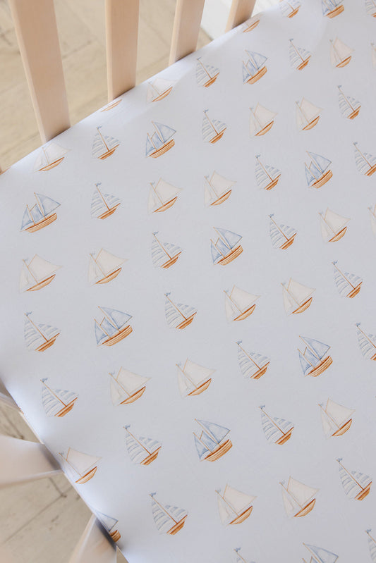 Sailboats Crib Sheet