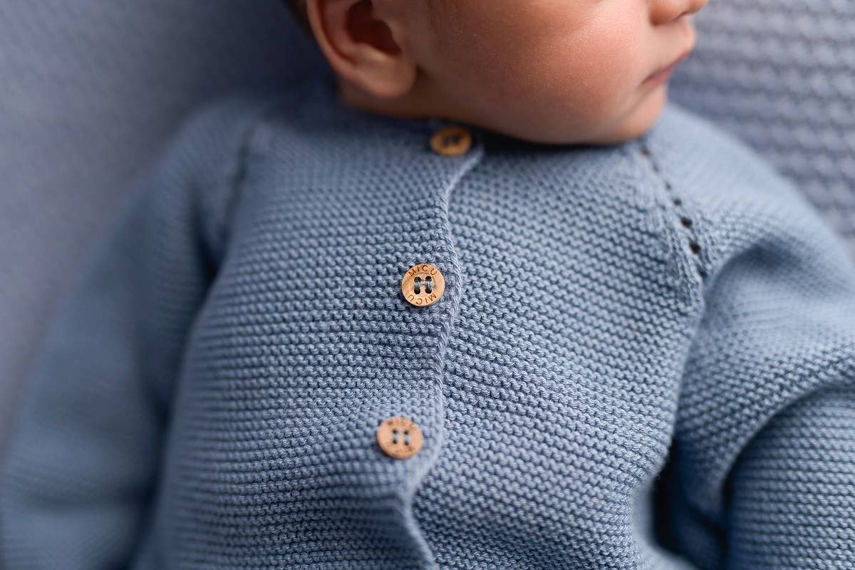 Organic Knit Newborn Set - Blue