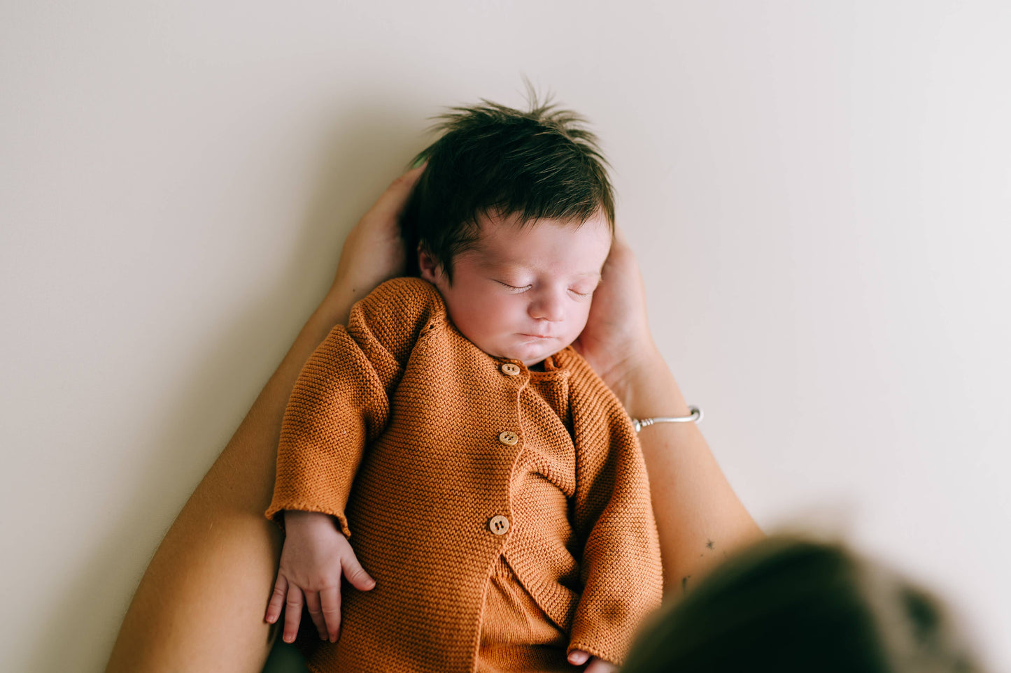 Organic Knit Newborn Set - Rust