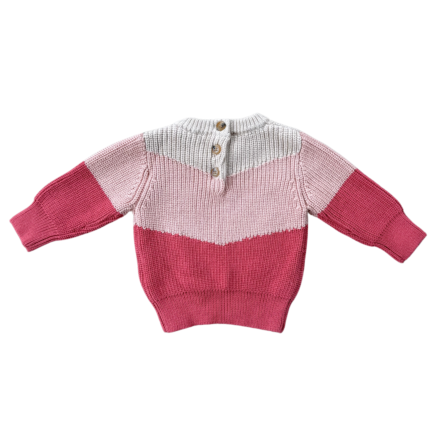 Tri-Color Cotton Sweater