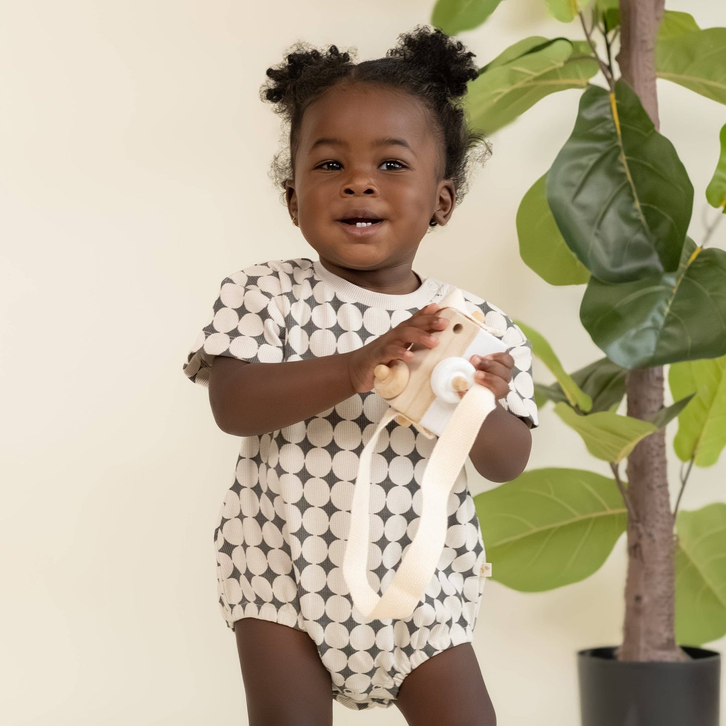 Mod Dots Organic Bubble Romper