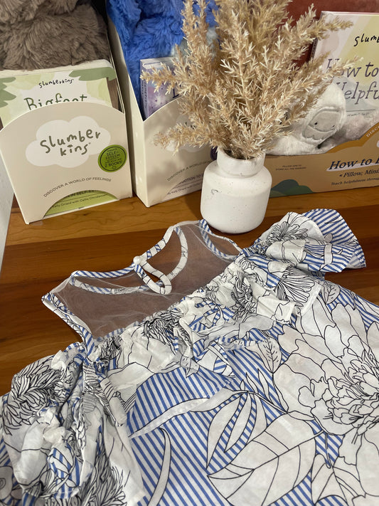 Cold Shoulder Floral Blouse