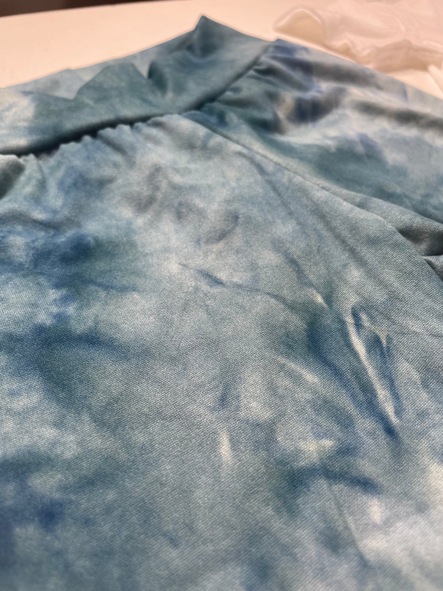 Handmade Teal Tie-Dye Joggers