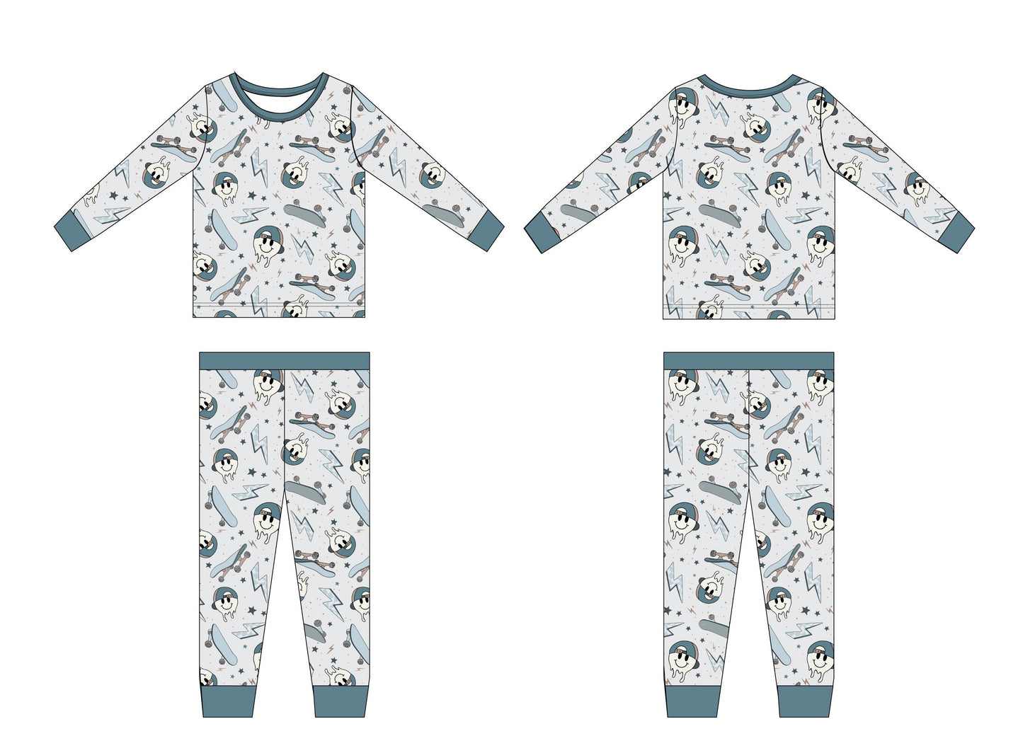 Skater Boy PJ Set
