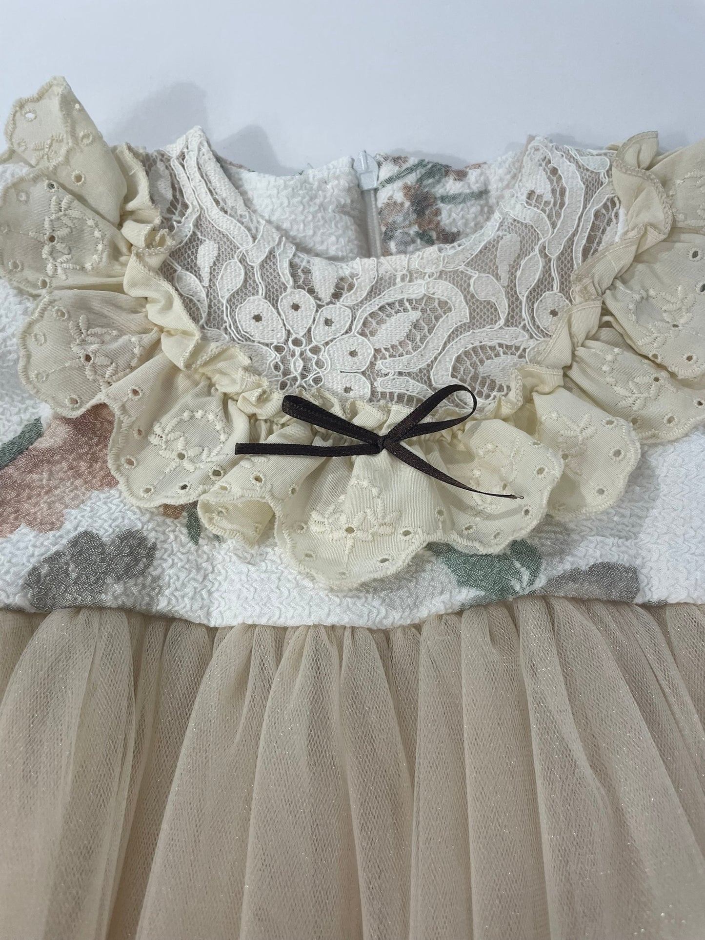 Gianna Baby Lace Floral Tulle Dress