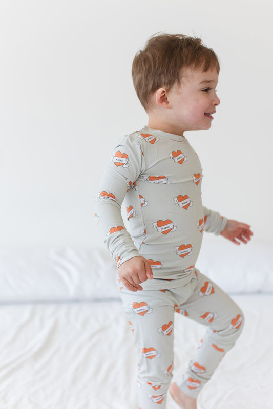 Tattoo Hearts PJ Set