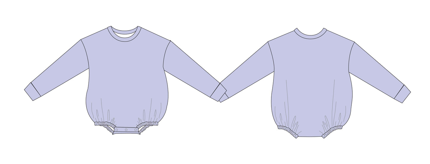 Wisteria Dream Cloud Terry Bubble Sweatshirt