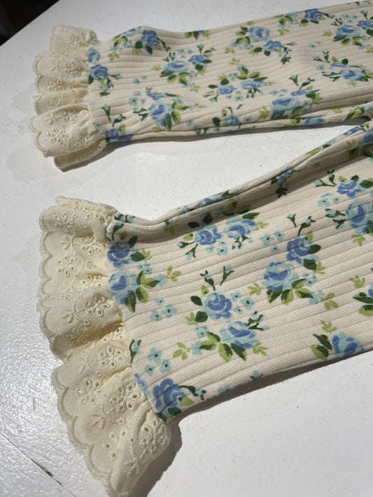 3 piece floral baby gift set worn lifestyle view