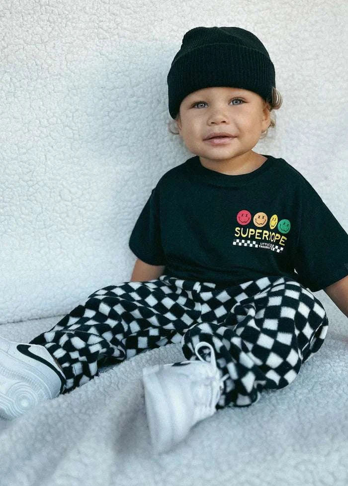 Superdope tee for kids back view
