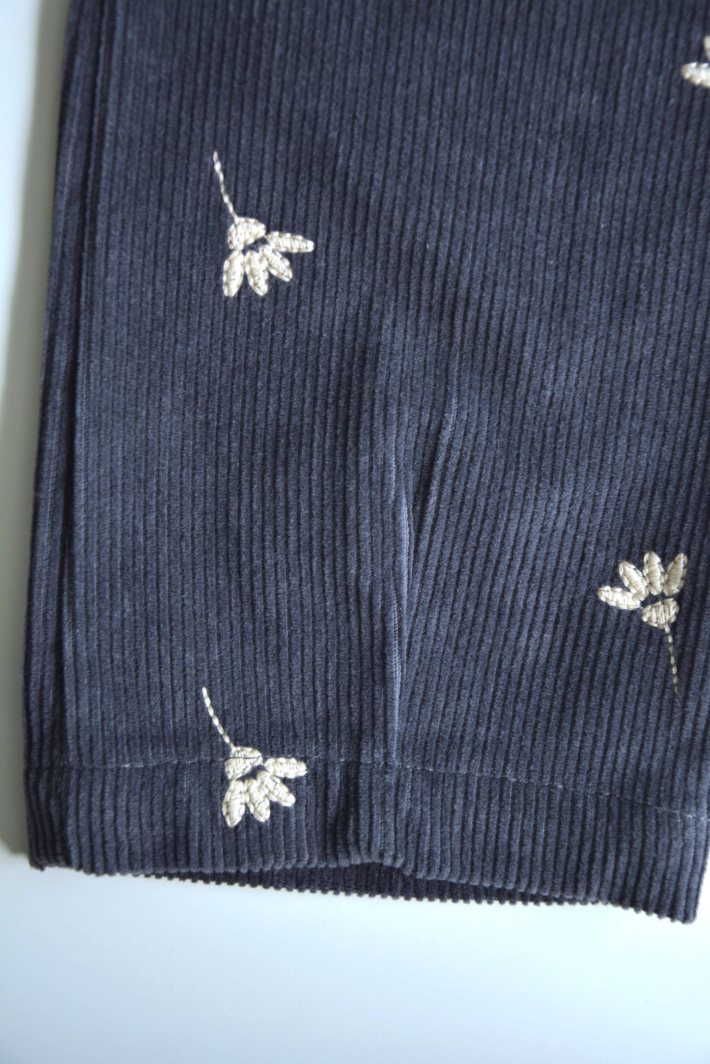 Embroidered Cord Pant