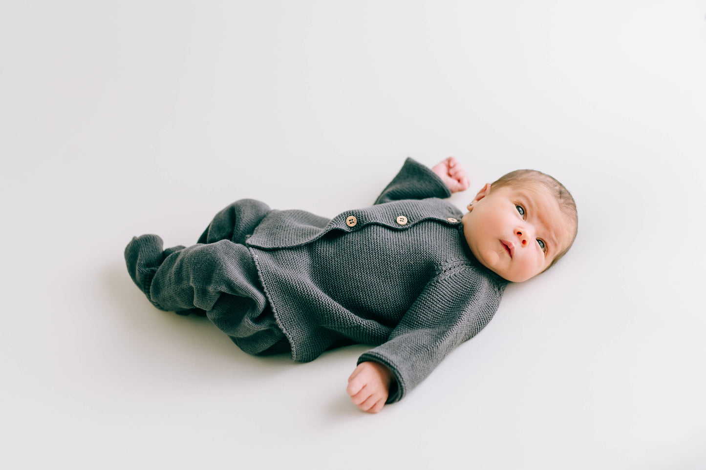 Organic Knit Newborn Set - Grey
