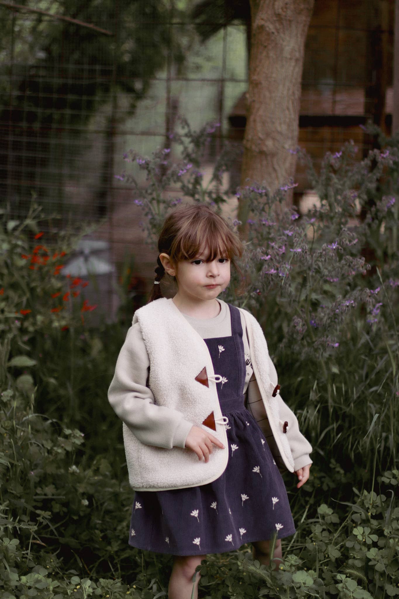 Embroidered Cord Dress