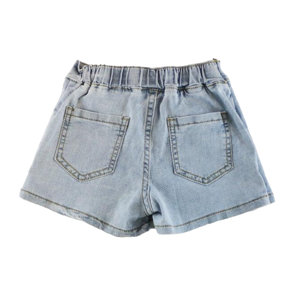 Pearled Denim Skort