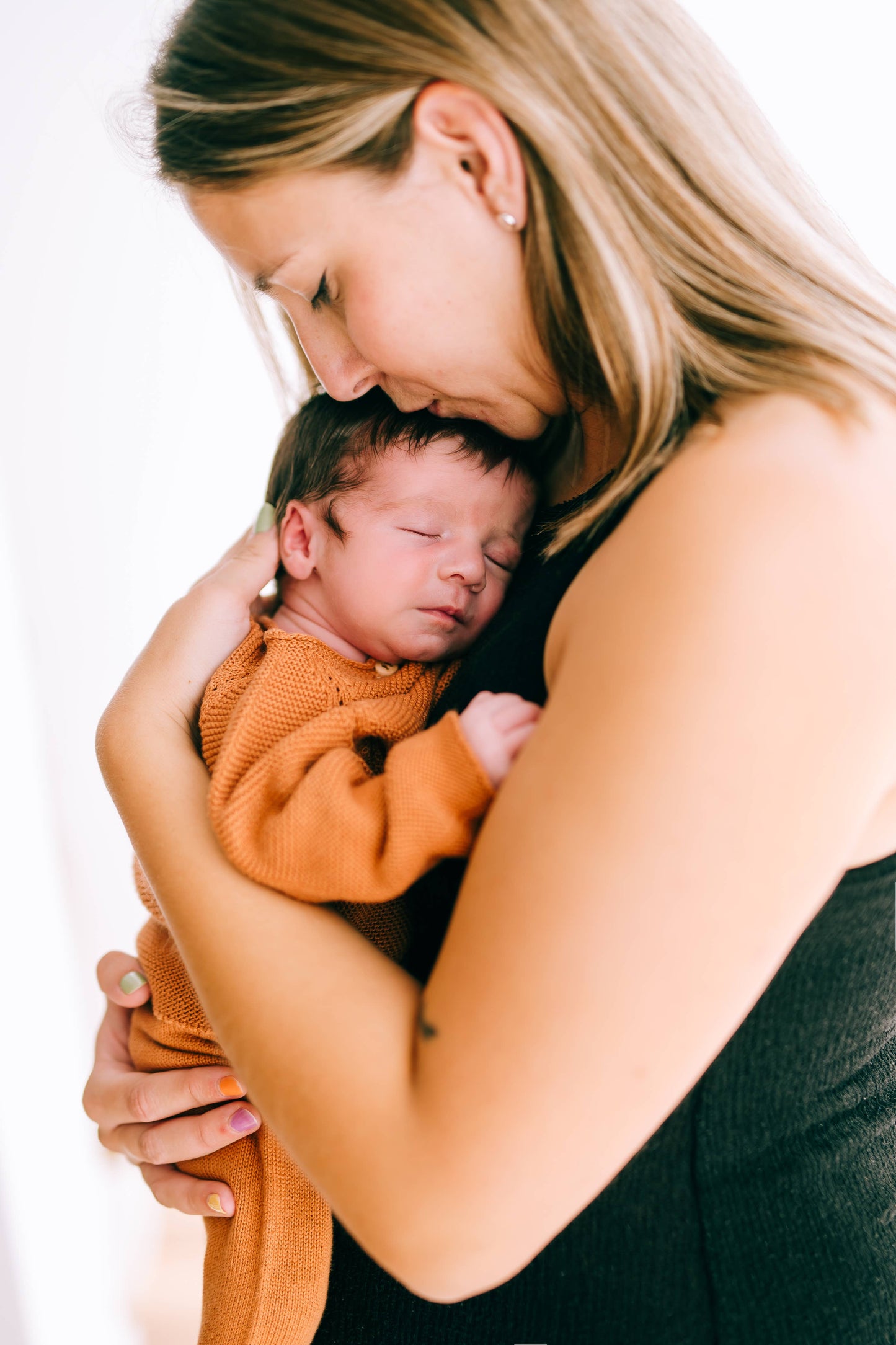 Organic Knit Newborn Set - Rust