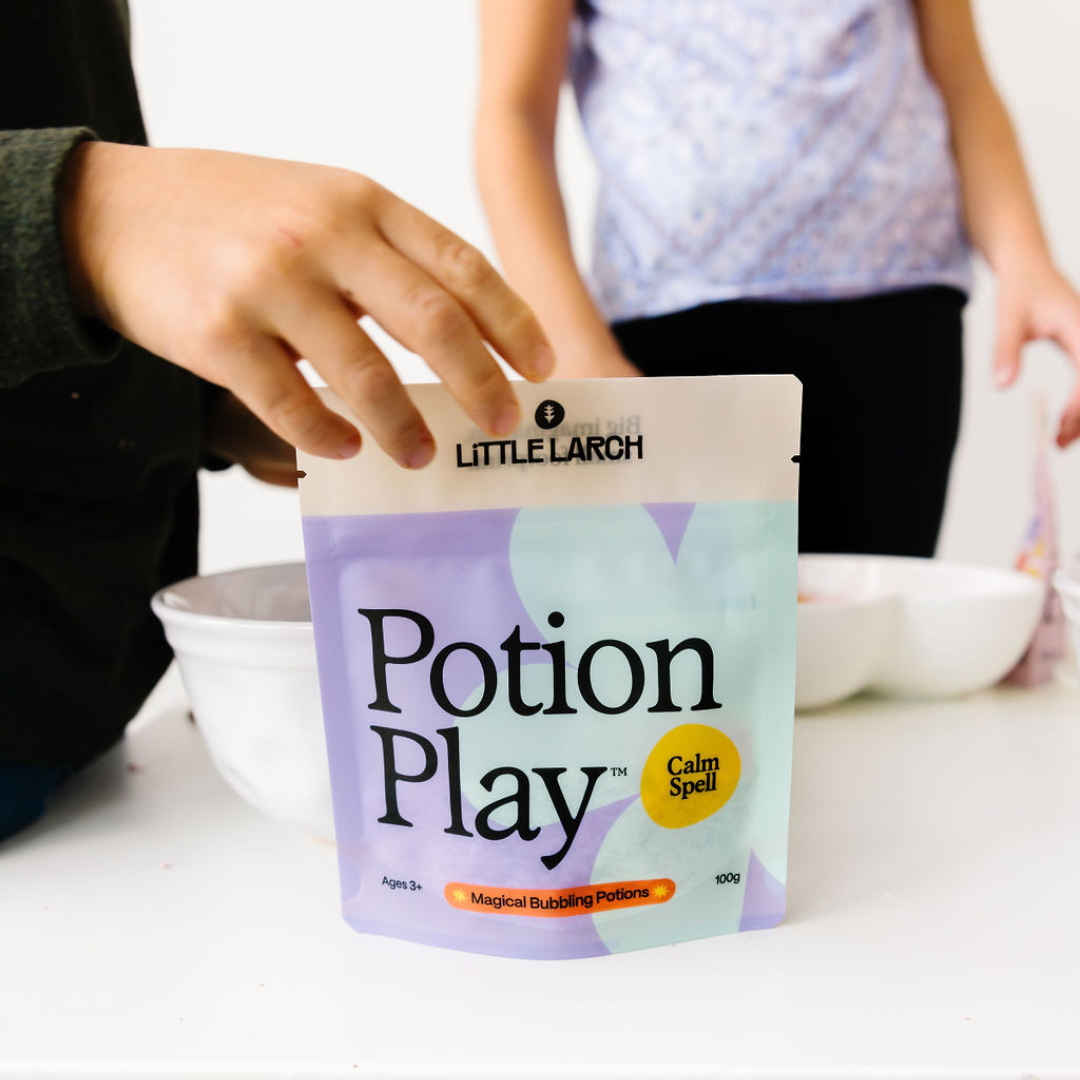 Kids Calm Spell potion set flat lay product view