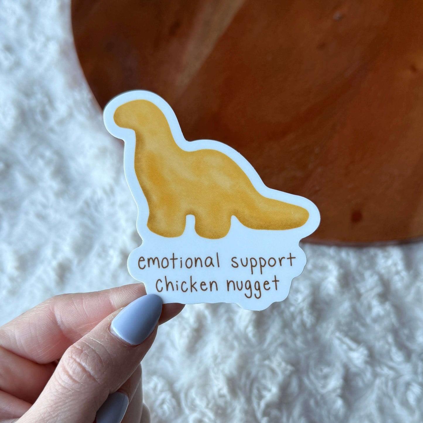 Emotional Support Chicken Nugget funny kids novelty gift front view