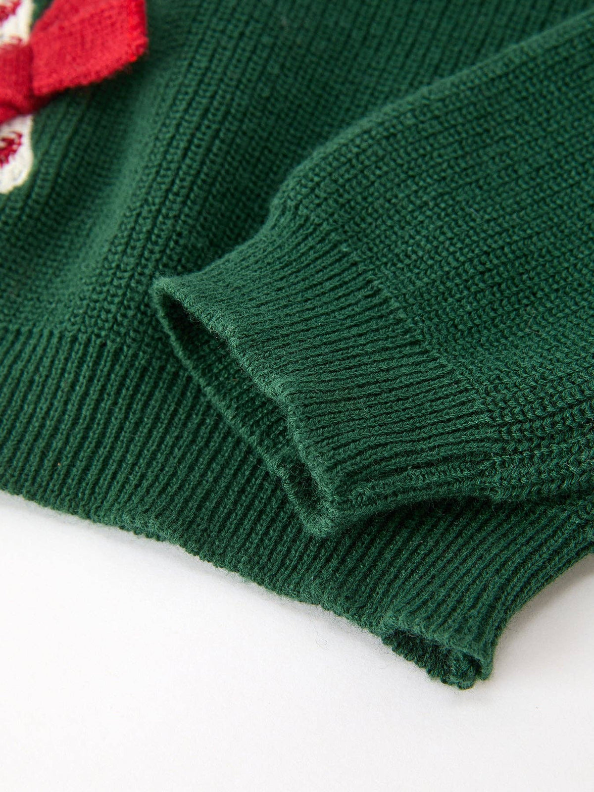 Candy Cane Bow Sweater