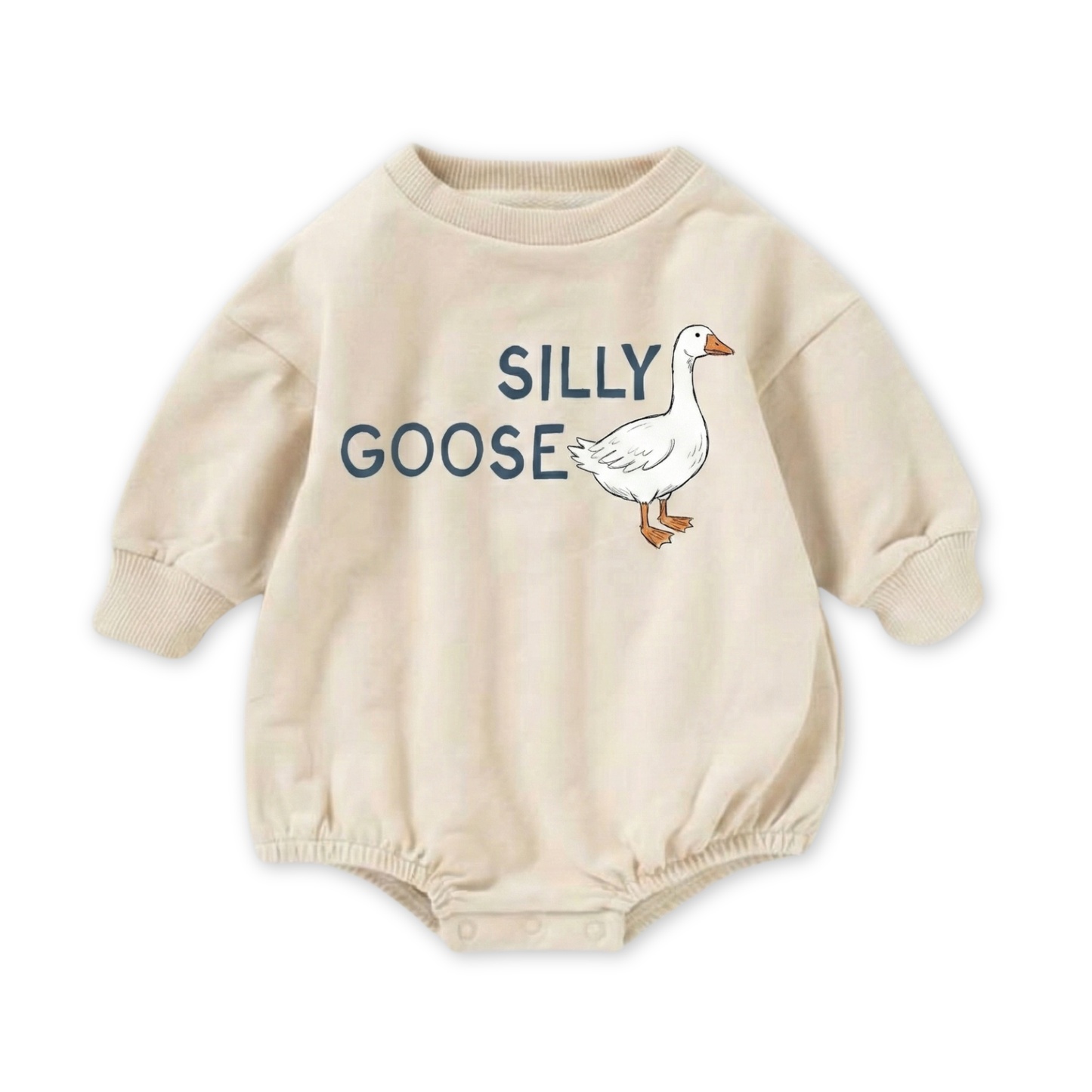 Organic Cotton Silly Goose Bubble Romper