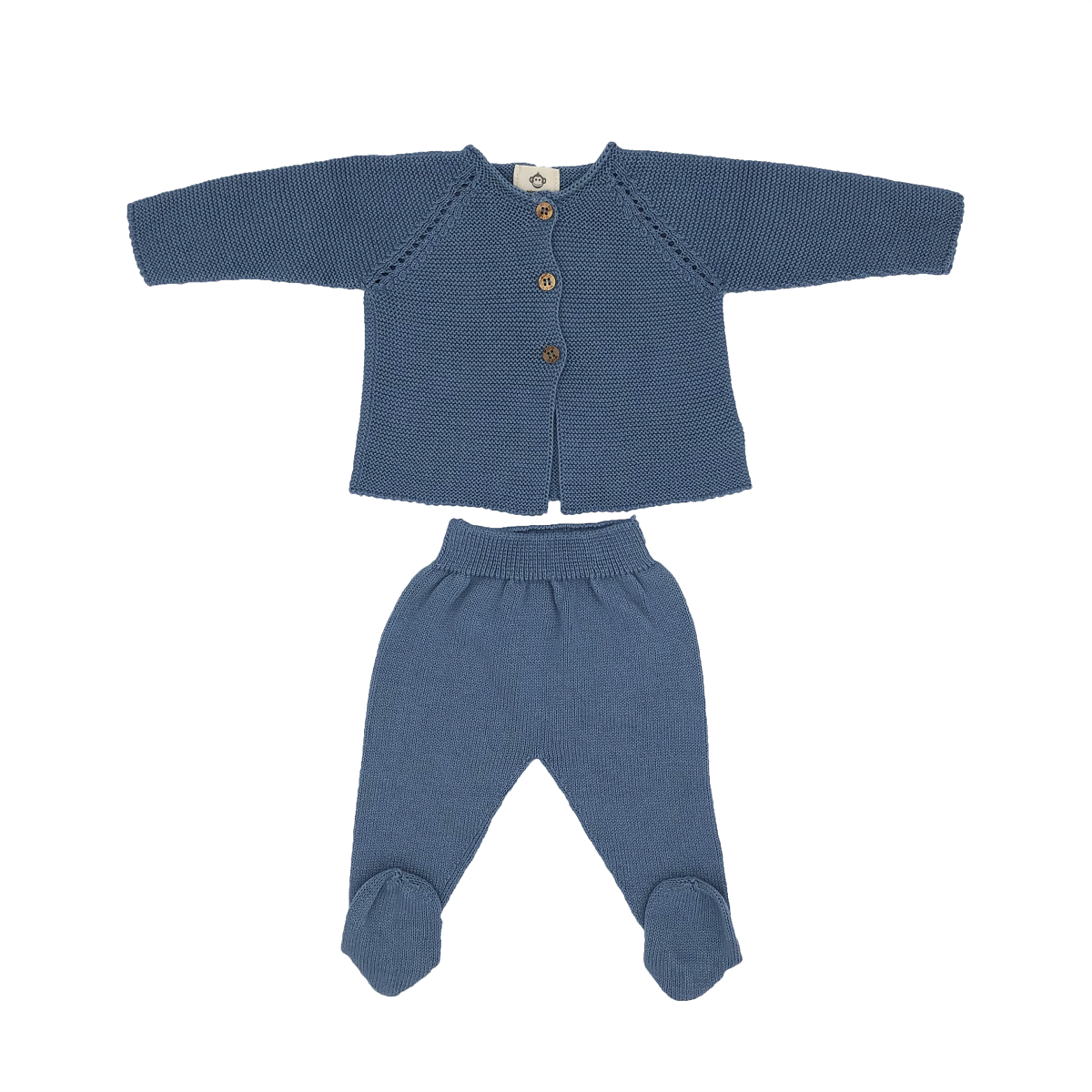 Organic Knit Newborn Set - Blue