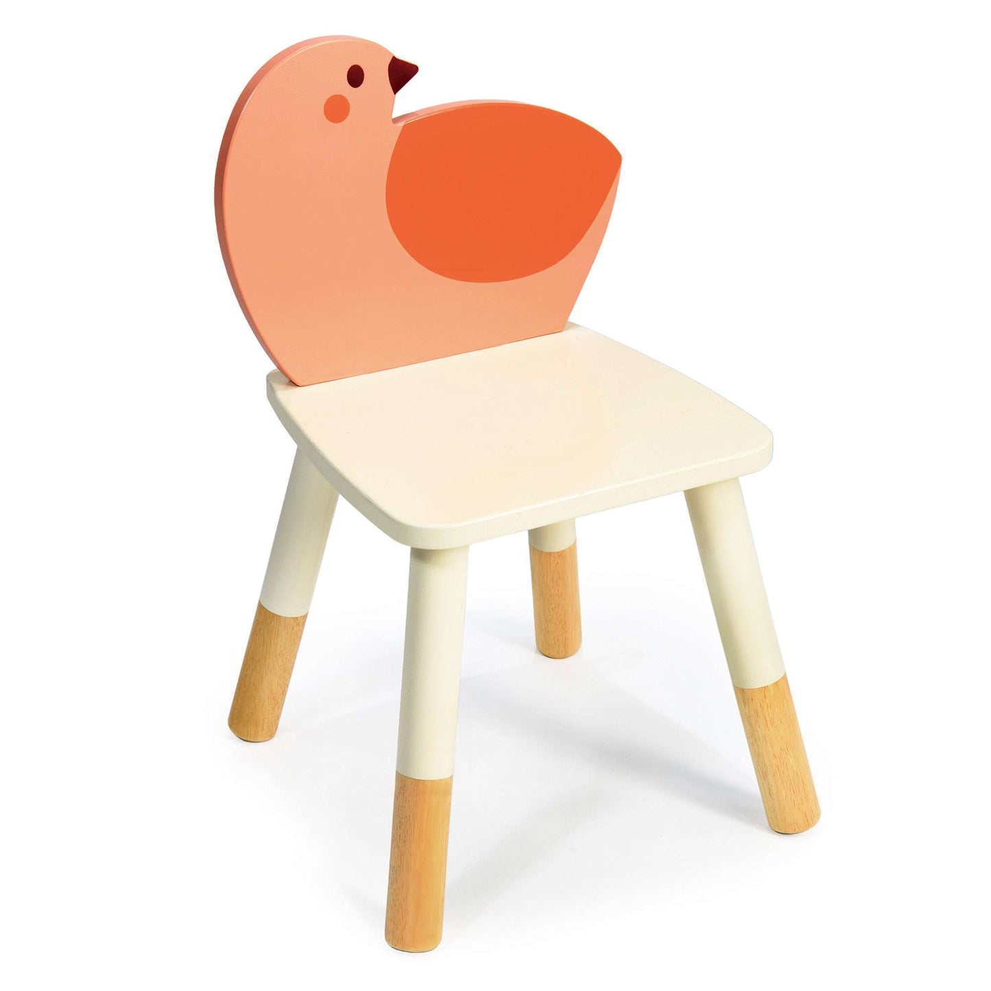 Garden bird kids chair soft seat children's furniture boutique front view