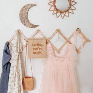 “Darling You’re Magic” Fabric Wall Hanging | Cotton Blend Hang Sign