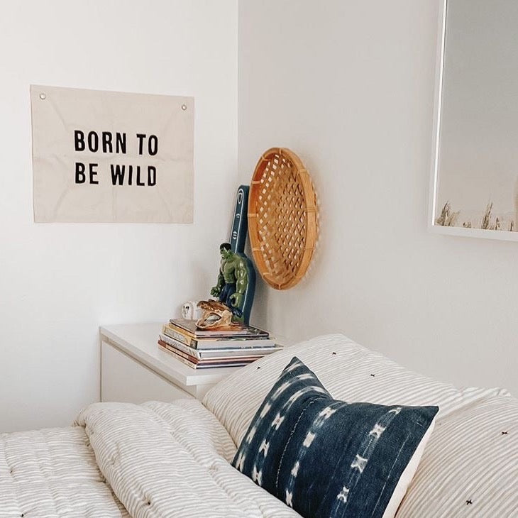 Born To Be Wild Canvas Banner | Handmade Wall Flag