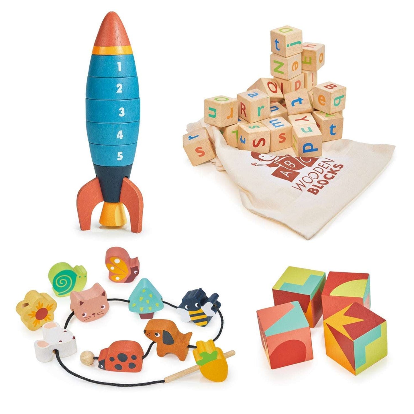 Kids learning bundle educational toys books and activities set front view
