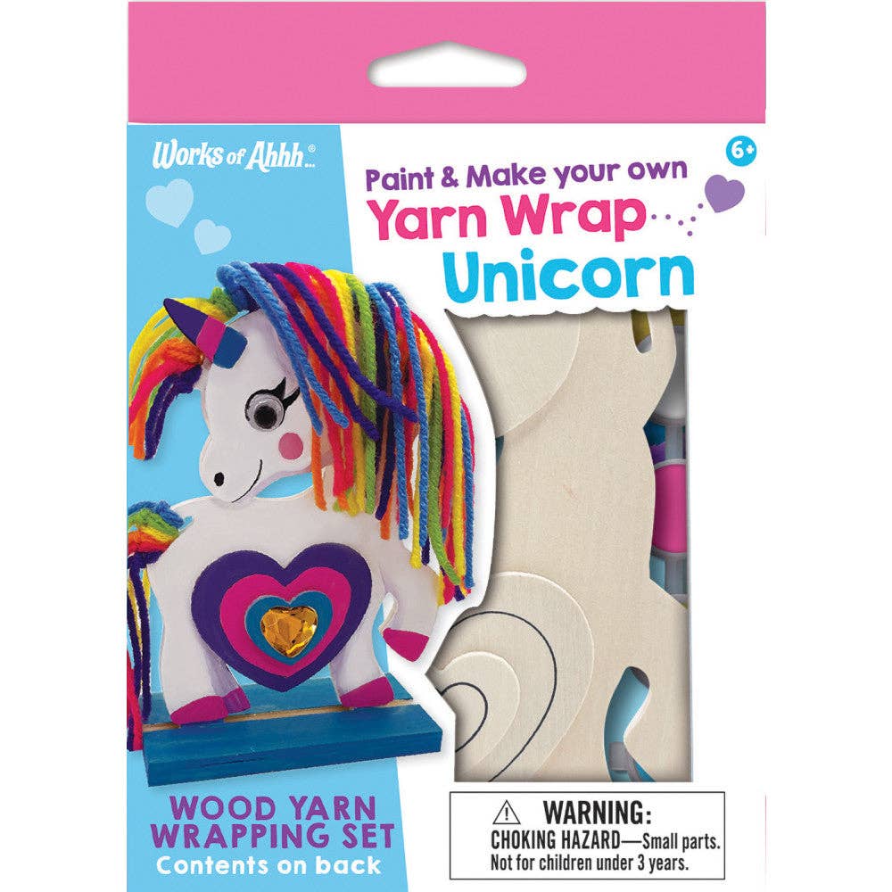 Unicorn Wood Yarn Wrapping Craft Kit