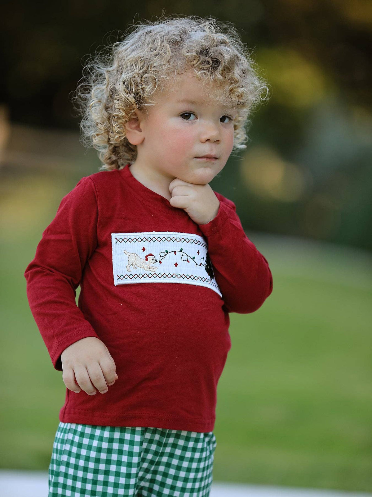 Christmas Pup Long Sleeve Set
