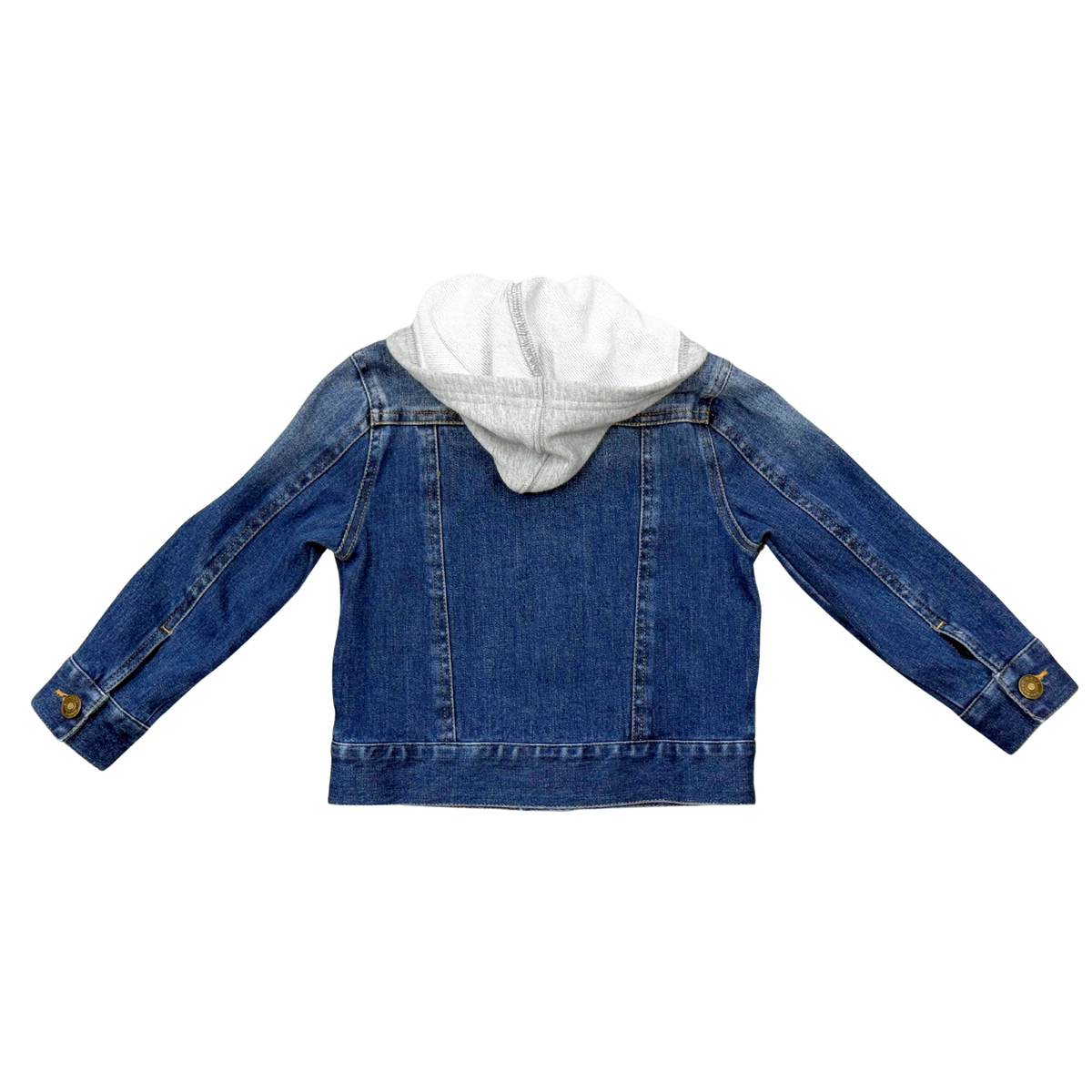 Hooded denim jacket for kids