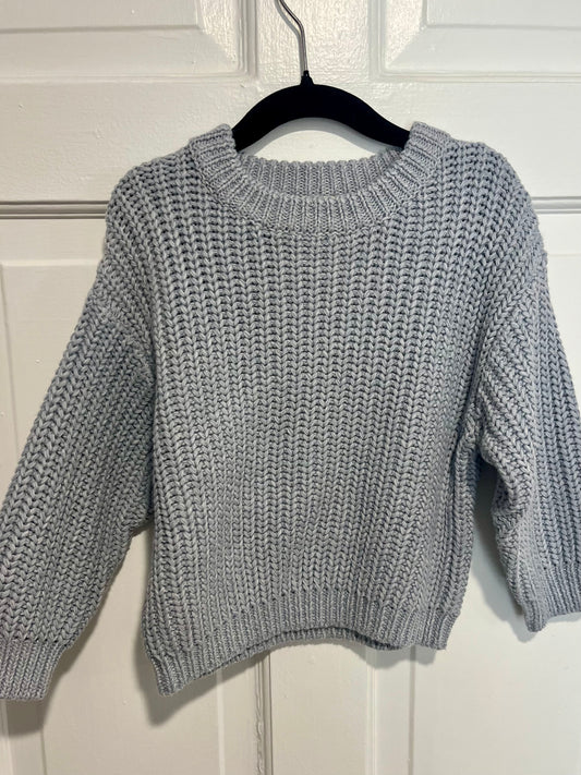 Chunky Knit Braided Cotton Sweater