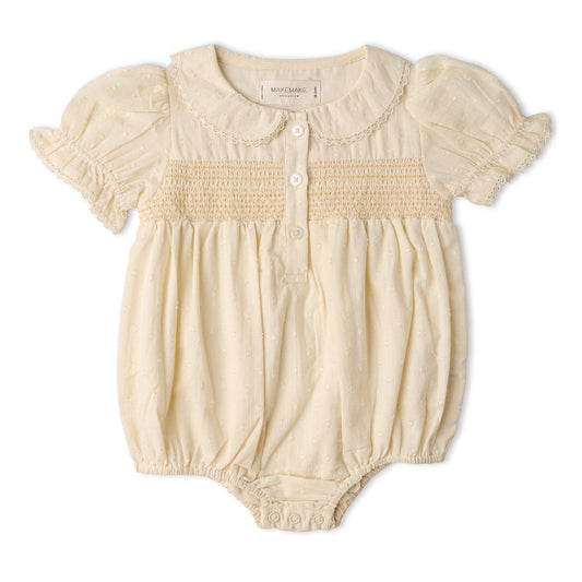 Vivi Organic Smocked Romper