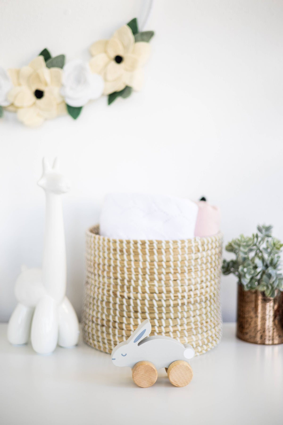 Wooden Push Toy Bunny