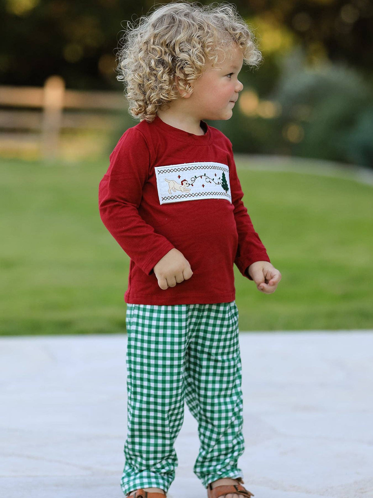 Christmas Pup Long Sleeve Set