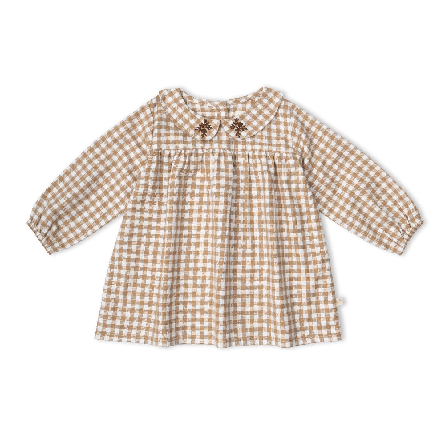 Organic Baby Oat Gingham Dress